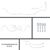 64 GTO/Cutlass Power 4 Wheel Disc Conversion Complete Brake Line Kit 26 Pcs. Stainless - image 1