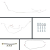 66 GTO/Cutlass Cnvt Power Disc Conversion Complete Brake Line Kit 26 Pcs. Stainless - image 1