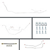 66 GTO/Cutlass Cnvt Power 4 Wheel Disc Conversion Complete Brake Line Kit 26 Pcs. Stainless - image 1