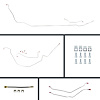 67 GTO/Cutlass Cnvt Power 4 Wheel Disc Conversion Complete Brake Line Kit 26 Pcs. Stainless - image 1
