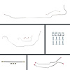 68 GTO/Cutlass Cnvt Power 4 Wheel Disc Conversion Complete Brake Line Kit 26 Pcs. Stainless - image 1