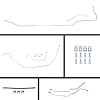 69 GTO/Cutlass Cnvt Power 4 Wheel Disc Conversion Complete Brake Line Kit 26 Pcs. Stainless - image 1