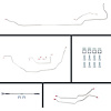 71 GTO/Cutlass Cnvt Power 4 Wheel Disc Conversion Complete Brake Line Kit 26 Pcs. Stainless - image 1