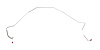 71 -73 Full Size Chevy Right Front Brake Line Stainless - image 1