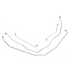 55 Pwr. Drum - Front Brake Line Kit 4 Pcs. - image 1