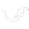 55 -57 Dual M.C. Std. Front Disc Conv. - Front Brake Line Kit 6 Pcs. - image 1