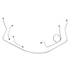 58 Std. Brakes - Front Brake Line Kit 4 Pcs. - image 1