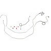 58 -64 Dual M.C. Disc Conv. - Front Brake Line Kit 6 Pcs. - image 1