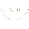 65 -69 Impala Manual / Firewall Mount Booster Disc Brake Conv. - Front Brake Line Kit - Stainless 4 Pcs. - image 1