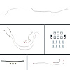 59 Full Size Chevy Manual 4 Wheel Disc Conversion Complete Brake Line Kit 26 Pcs. - image 1