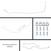 65 Full Size Chevy Manual 4 Wheel Disc Conversion Complete Brake Line Kit 24 Pcs. - image 1