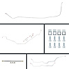 67 Full Size Chevy Manual Disc Conversion Complete Brake Line Kit 24 Pcs. - image 1