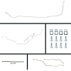 68 Full Size Chevy Manual 4 Wheel Disc Conversion Complete Brake Line Kit 24 Pcs. - image 1
