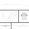 55 Full Size Chevy Power Disc Conversion Complete Brake Line Kit 26 Pcs. - image 1