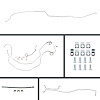 BOP59H2 Power Disc Conversion Complete Brake Line Kit 1959 Full-Size Chevy [OE Steel] - image 1