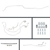 BOP59H4 4-Wheel Power Disc Conversion Complete Brake Line Kit Fits 1959-1964 Chevy Bel Air, Biscayne, Impala, Nomad [OE Steel] - image 1