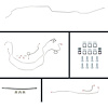 60 Full Size Chevy Power 4 Wheel Disc Conversion Complete Brake Line Kit 26 Pcs. - image 1
