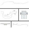 63 Full Size Chevy Power Disc Conversion Complete Brake Line Kit 26 Pcs. - image 1