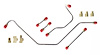 58 348 3x2 Carbs. - Fuel Pump to Carb. Line 11 Pcs. SS - image 1