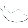 63-64 409/400hp, Chrome - Fuel Pump to Filter, 2 Pcs. - image 1