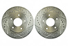 Rear Disc Rotor Drilled AND Slotted Zinc Washed Pr. - image 1