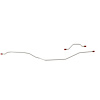 55 -57 Chevy Rear Disc - Rear Axle Brake Lines 2 Pcs. - image 1