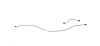 55 -57 Chevy Rear Disc - Rear Axle Brake Lines 2 Pcs. Stainless - image 1