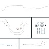 59 Full Size Chevy Manual 4 Wheel Disc Conversion Complete Brake Line Kit 26 Pcs. Stainless - image 1