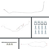 65 Full Size Chevy Manual Disc Conversion Complete Brake Line Kit 24 Pcs. Stainless - image 1