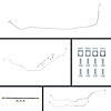 67 Full Size Chevy Manual Disc Conversion Complete Brake Line Kit 24 Pcs. Stainless - image 1