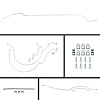 55 Full Size Chevy Power Disc Conversion Complete Brake Line Kit 26 Pcs. Stainless - image 1