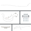 58 Full Size Chevy Power Disc Conversion Complete Brake Line Kit 26 Pcs. Stainless - image 1