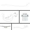 58 Full Size Chevy Power 4 Wheel Disc Conversion Complete Brake Line Kit 26 Pcs. Stainless - image 1