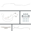 59 Full Size Chevy Power Disc Conversion Complete Brake Line Kit 26 Pcs. Stainless - image 1