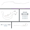 62 Full Size Chevy Power 4 Wheel Disc Conversion Complete Brake Line Kit 26 Pcs. Stainless - image 1