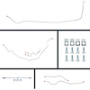 65 Full Size Chevy Power 4 Wheel Disc Conversion Complete Brake Line Kit 24 Pcs. Stainless - image 1