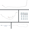 66 Full Size Chevy Power Disc Conversion Complete Brake Line Kit 24 Pcs. Stainless - image 1