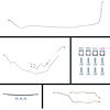 68 Full Size Chevy Power 4 Wheel Disc Conversion Complete Brake Line Kit 24 Pcs. Stainless - image 1