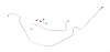 64 -67 w/ Disc Conv. - Front Brake Line Kit - Stainless 4 Pcs. - image 1