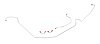 64 -67 w/ Std. Disc Conv. - Front Brake Line Kit - Stainless 4 Pcs. - image 1