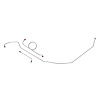 66 Malibu Std. Drum - Front Brake Line Kit 3 Pcs. - image 1