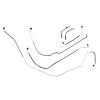 68 SS Pwr. Drum - Front Brake Line Kit 6 Pcs. - image 1