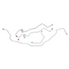 80 Pwr. Disc - Front Brake Line Kit 4 Pcs. - image 1