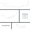 67 Chevelle Manual 4 Wheel Disc Conversion Complete Brake Line Kit 26 Pcs. - image 1