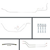 68 Chevelle Cnvt Manual Disc Conversion Complete Brake Line Kit 26 Pcs. - image 1