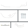 68 Chevelle Cnvt Manual 4 Wheel Disc Conversion Complete Brake Line Kit 26 Pcs. - image 1