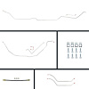 69 Chevelle Manual 4 Wheel Disc Conversion Complete Brake Line Kit 26 Pcs. - image 1