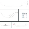 70 Chevelle Cnvt Manual Disc Conversion Complete Brake Line Kit 26 Pcs. - image 1