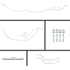 72 Chevelle Manual 4 Wheel Disc Conversion Complete Brake Line Kit 26 Pcs. - image 1