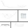 64 Chevelle Cnvt Power 4 Wheel Disc Conversion Complete Brake Line Kit 26 Pcs. - image 1